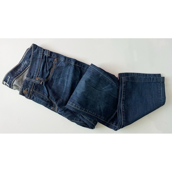 7 For All Mankind • Dark Blue Straight Leg Denim Jeans - Picture 1 of 8